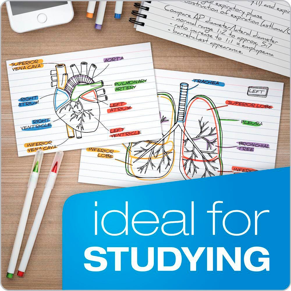 Oxford Ruled Index Card, 4x6 Inches, White, Pack of 100